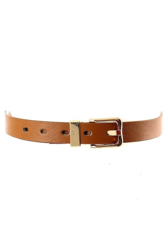Basic Simple Buckle PU Belt