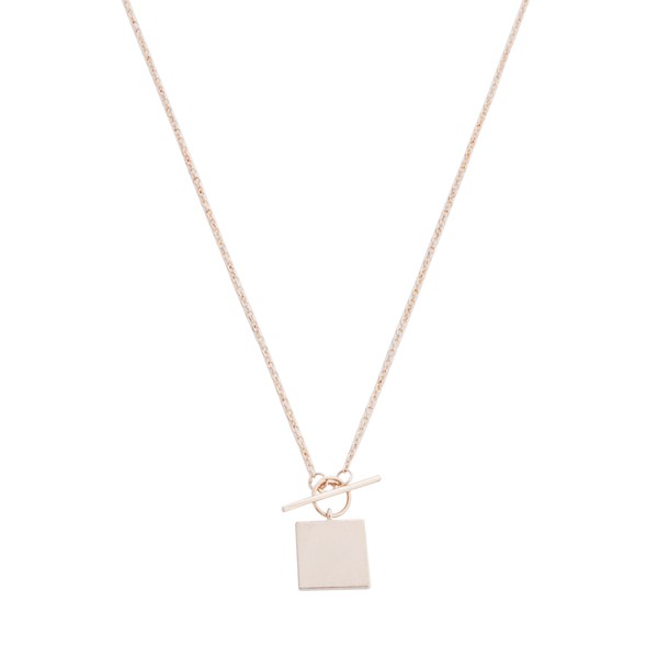 Gwyneth Toggle Charm Necklace