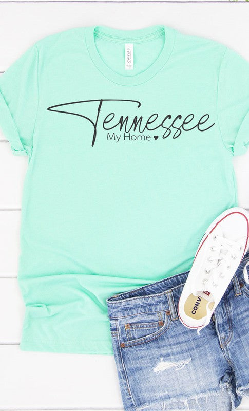 Tennessee my home graphic tee