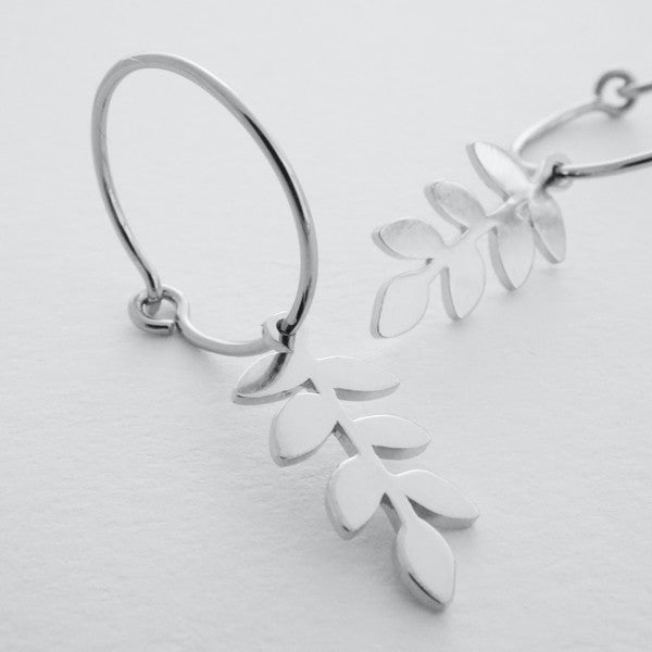 Magic Charm Fern Hoops