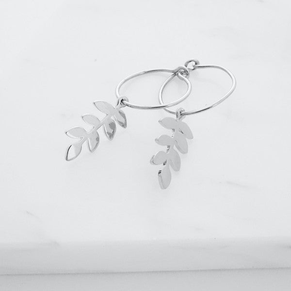 Magic Charm Fern Hoops