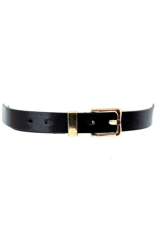 Basic Simple Buckle PU Belt