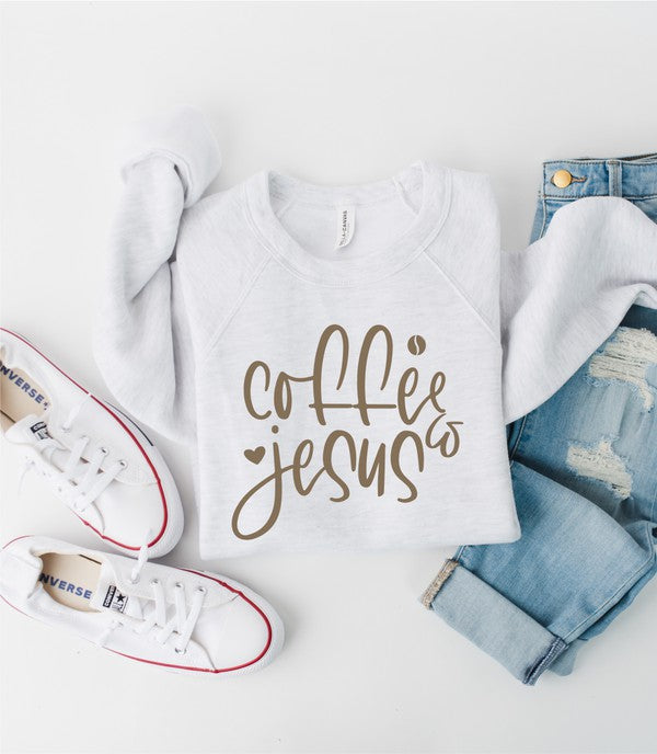 Coffee & Jesus Bella Canvas Crewneck Sweatshirt