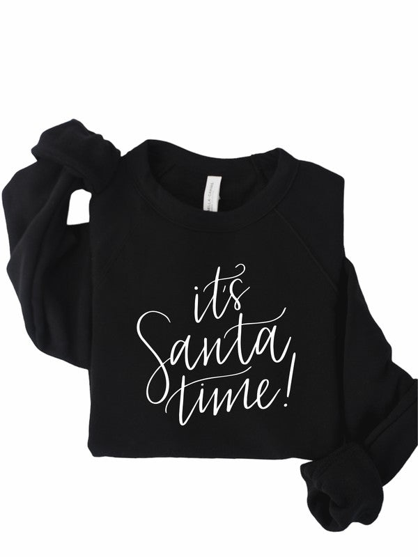 It's Santa Time Holiday Graphic Premium Crew