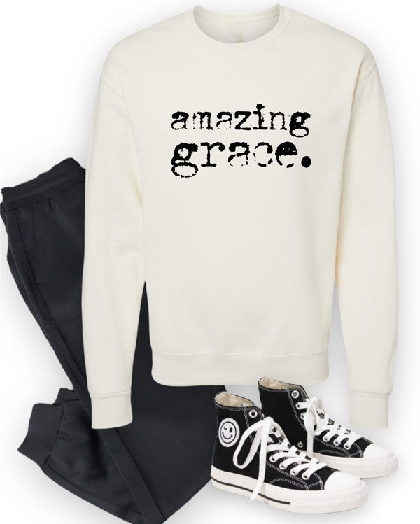 Amazing Grace Cozy Crewneck Sweatshirt