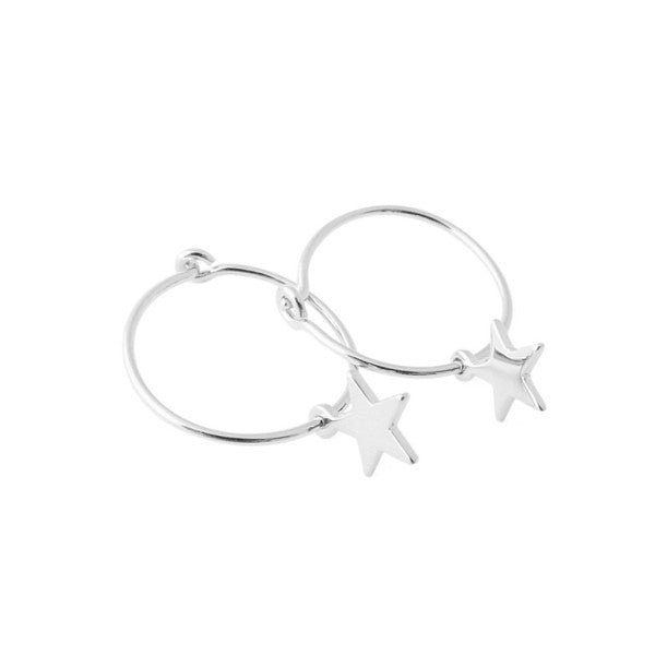 Magic Charm Star Hoops