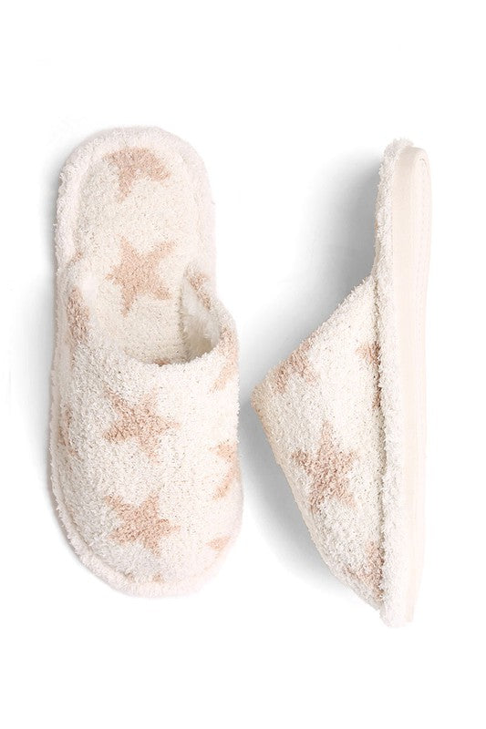 Winter Luxury Soft Star Pattern Slipper