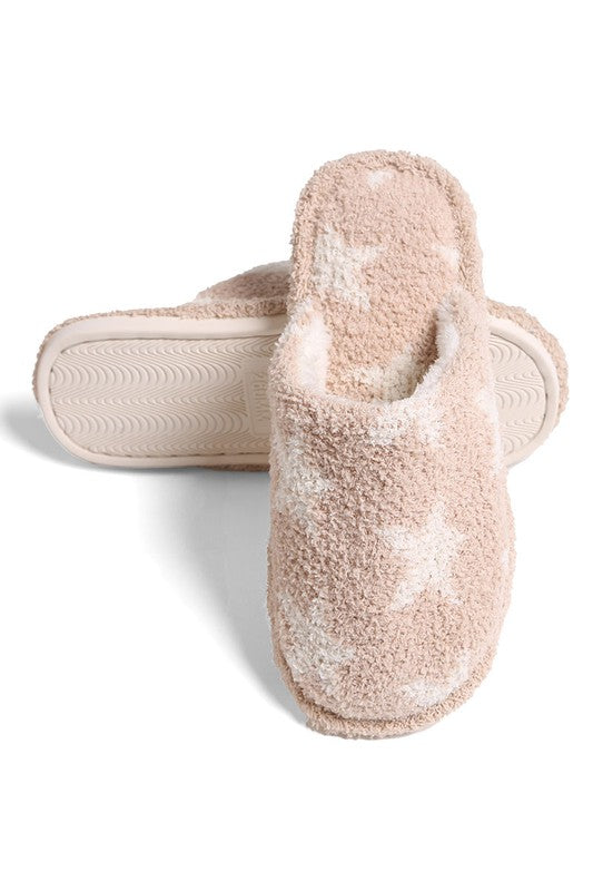 Winter Luxury Soft Star Pattern Slipper