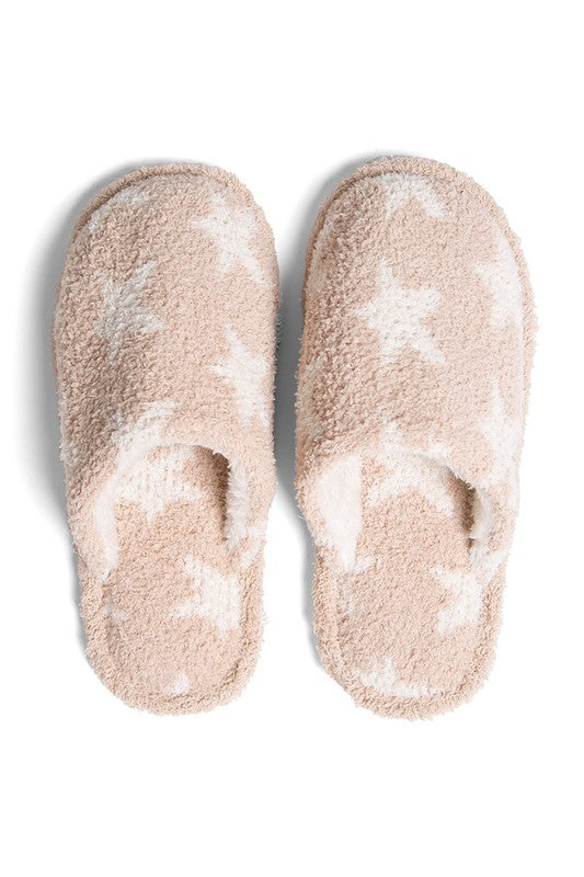 Winter Luxury Soft Star Pattern Slipper