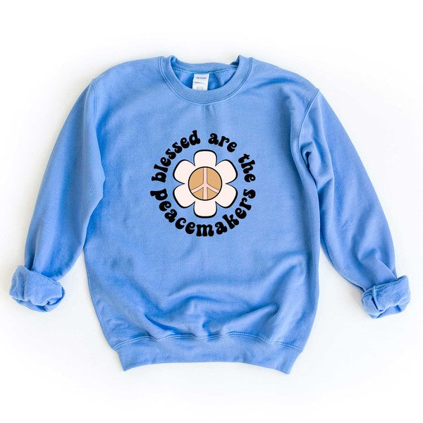 Blessed Are The Peacemakers Flower Sweatshirt